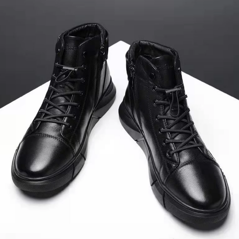 Bota Coturno Masculina de Couro - UrbanStyle